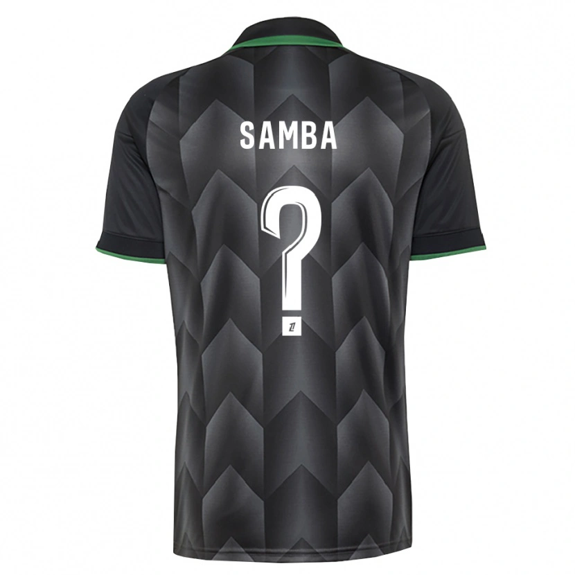 Danxen Hombre Camiseta Emmanuel Samba #0 Verde Blanco Negro 2ª Equipación 2026/27 La Camisa