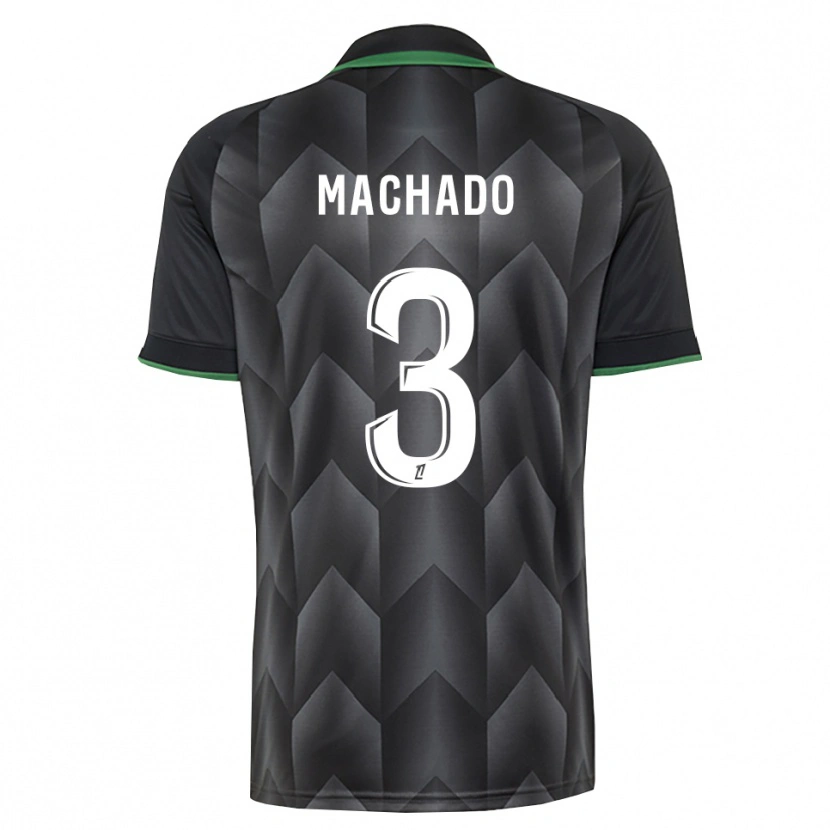 Danxen Hombre Camiseta Deiver Machado #3 Verde Blanco Negro 2ª Equipación 2026/27 La Camisa