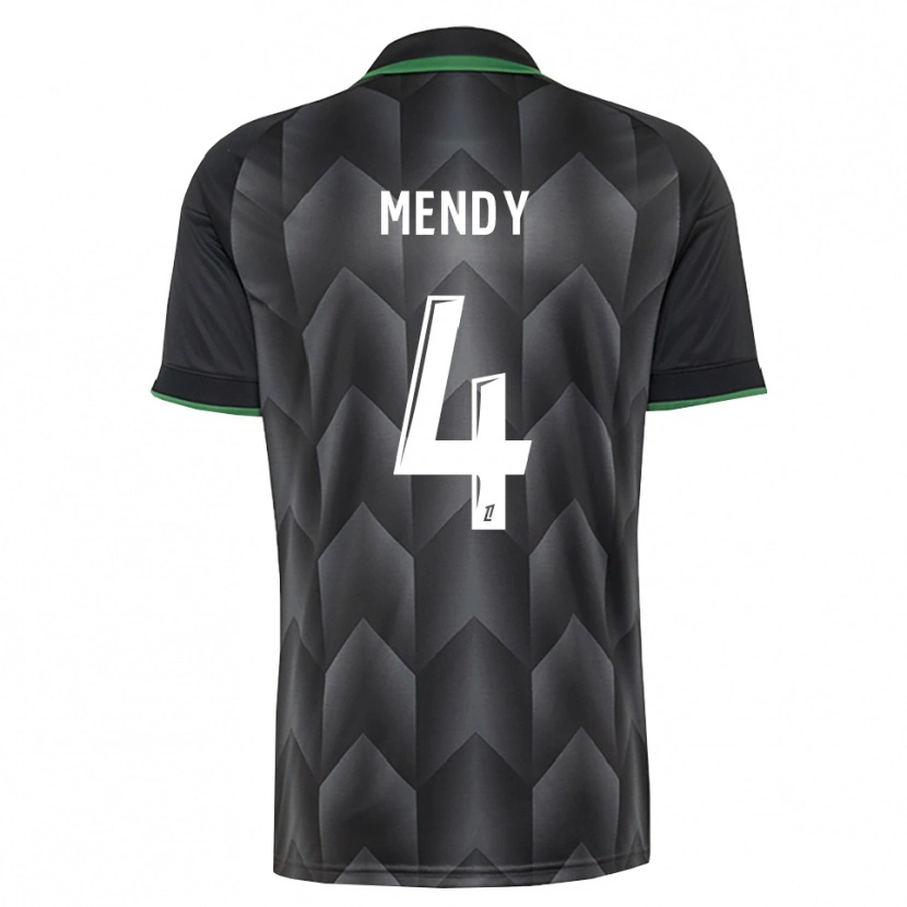 Danxen Hombre Camiseta Ellijah Mendy #4 Verde Blanco Negro 2ª Equipación 2026/27 La Camisa