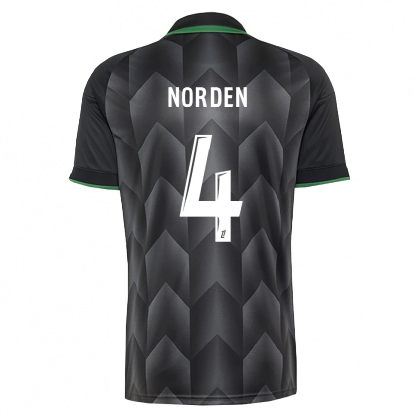 Danxen Hombre Camiseta Doreen Norden #4 Verde Blanco Negro 2ª Equipación 2026/27 La Camisa