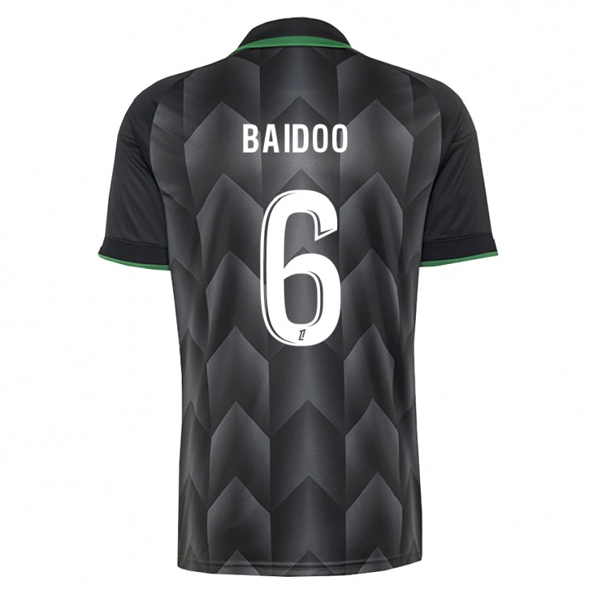Danxen Hombre Camiseta Samson Baidoo #6 Verde Blanco Negro 2ª Equipación 2026/27 La Camisa