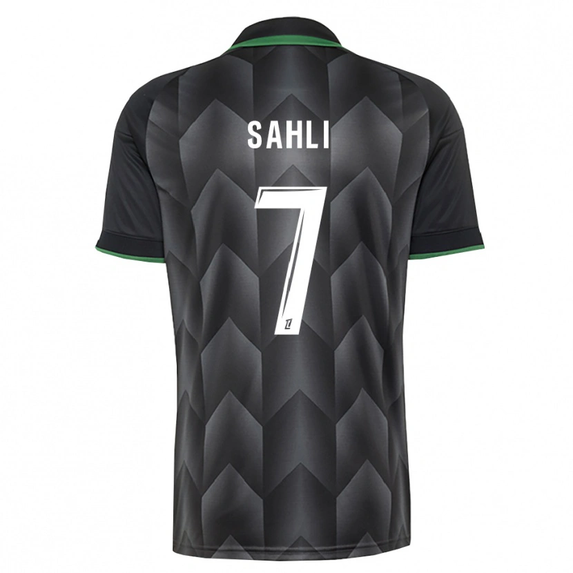 Danxen Hombre Camiseta Wael Sahli #7 Verde Blanco Negro 2ª Equipación 2026/27 La Camisa