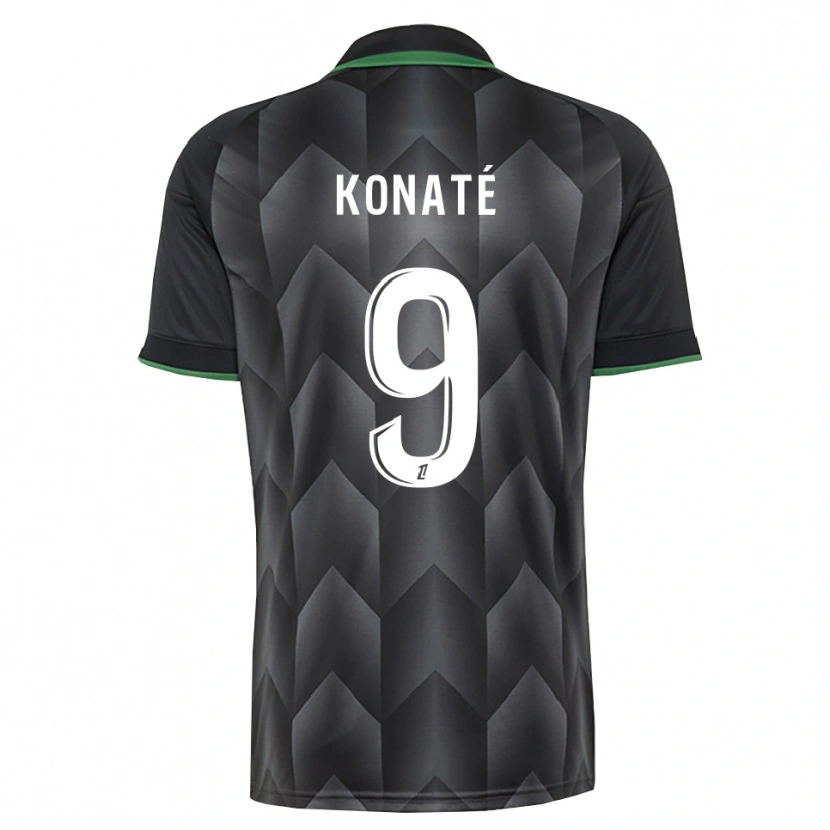 Danxen Hombre Camiseta Seybou Konaté #9 Verde Blanco Negro 2ª Equipación 2026/27 La Camisa