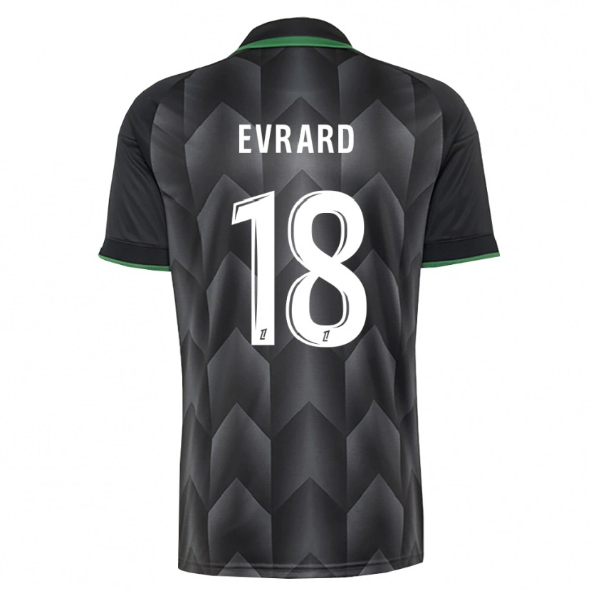 Danxen Hombre Camiseta Julia Evrard #18 Verde Blanco Negro 2ª Equipación 2026/27 La Camisa