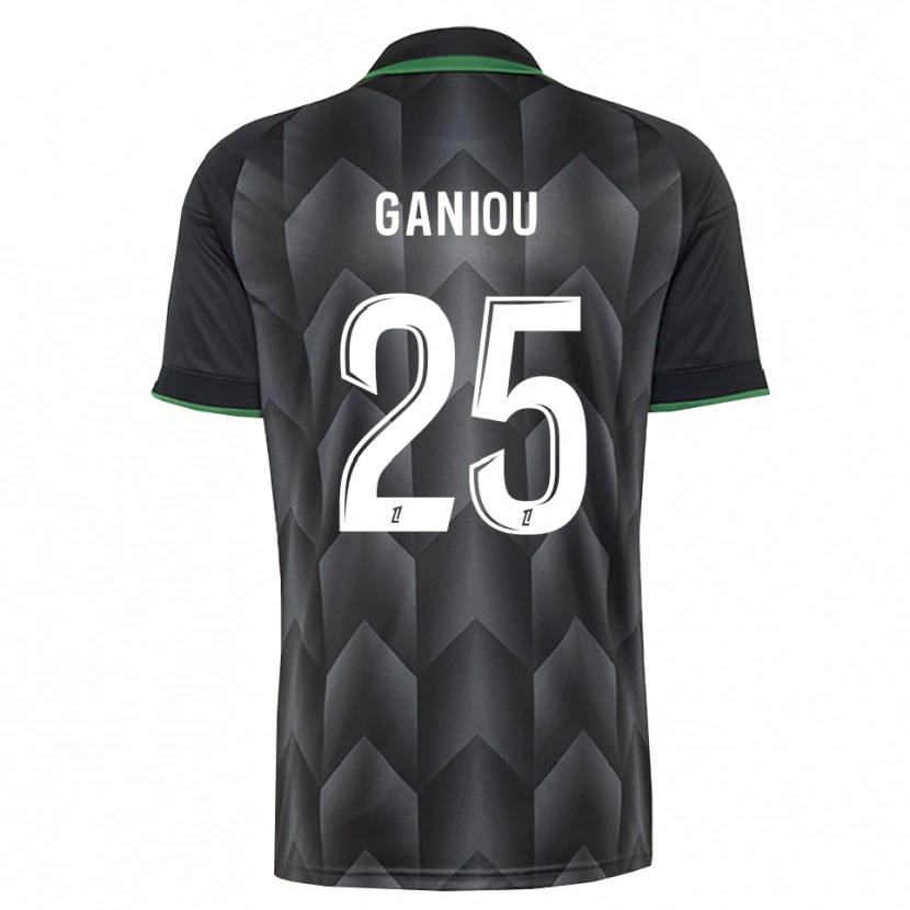 Danxen Hombre Camiseta Ismaëlo Ganiou #25 Verde Blanco Negro 2ª Equipación 2026/27 La Camisa