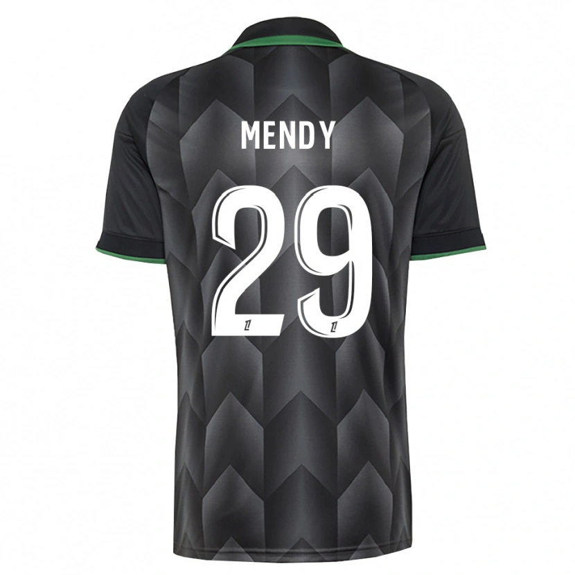 Danxen Hombre Camiseta Noëlie Mendy #29 Verde Blanco Negro 2ª Equipación 2026/27 La Camisa