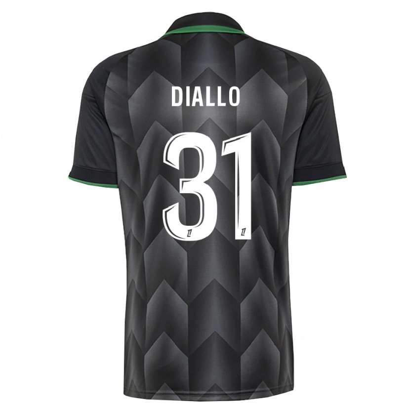 Danxen Hombre Camiseta Alpha Diallo #31 Verde Blanco Negro 2ª Equipación 2026/27 La Camisa