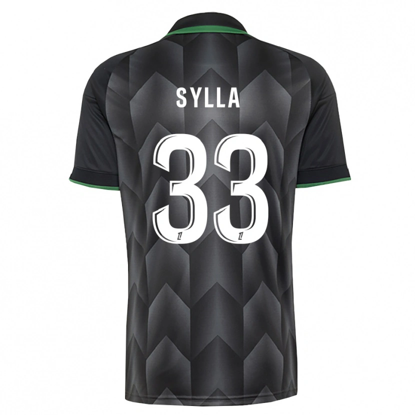 Danxen Hombre Camiseta Fodé Sylla #33 Verde Blanco Negro 2ª Equipación 2026/27 La Camisa