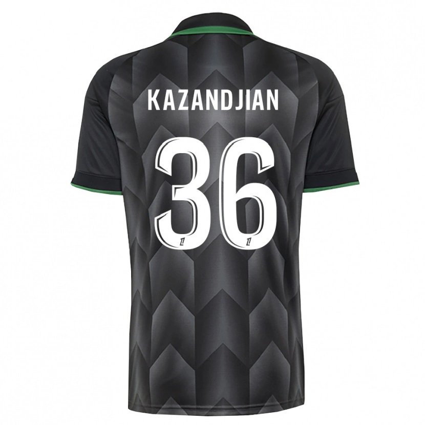 Danxen Hombre Camiseta Lara Kazandjian #36 Verde Blanco Negro 2ª Equipación 2026/27 La Camisa