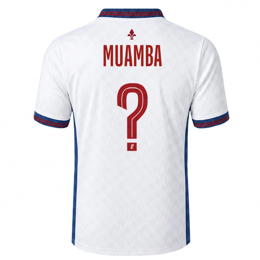Danxen Hombre Camiseta Lucas Muamba #0 Rojo Blanco Azul 2ª Equipación 2026/27 La Camisa