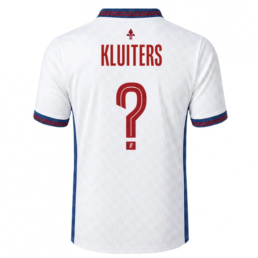 Danxen Hombre Camiseta Luuk Kluiters #0 Rojo Blanco Azul 2ª Equipación 2026/27 La Camisa