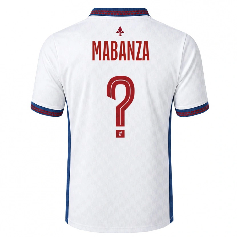 Danxen Hombre Camiseta Carmel Mabanza #0 Rojo Blanco Azul 2ª Equipación 2026/27 La Camisa