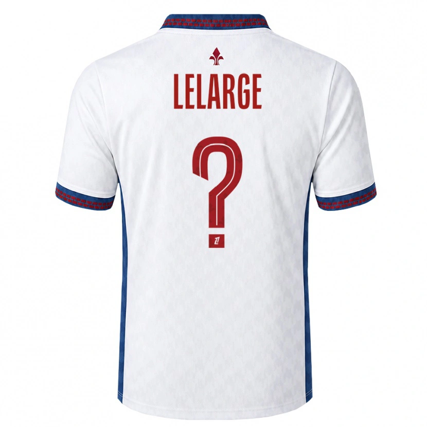 Danxen Hombre Camiseta Claire Lelarge #0 Rojo Blanco Azul 2ª Equipación 2026/27 La Camisa