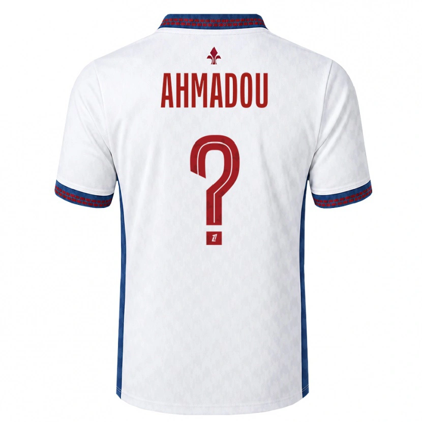 Danxen Hombre Camiseta Messina Ahmadou #0 Rojo Blanco Azul 2ª Equipación 2026/27 La Camisa