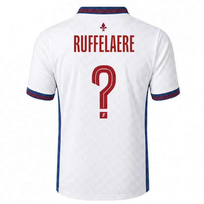 Danxen Hombre Camiseta Perrine Ruffelaere #0 Rojo Blanco Azul 2ª Equipación 2026/27 La Camisa