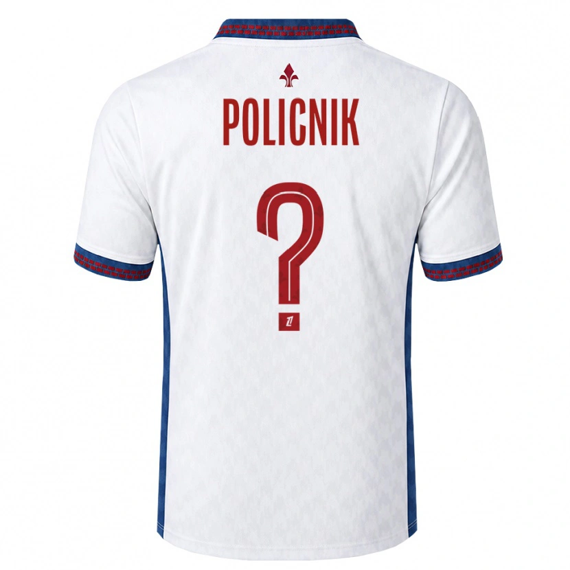Danxen Hombre Camiseta Valéryane Policnik #0 Rojo Blanco Azul 2ª Equipación 2026/27 La Camisa