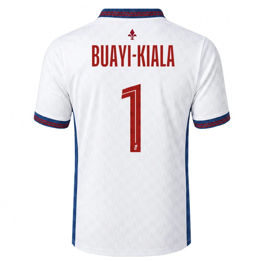 Danxen Hombre Camiseta Israël Buayi-Kiala #1 Rojo Blanco Azul 2ª Equipación 2026/27 La Camisa