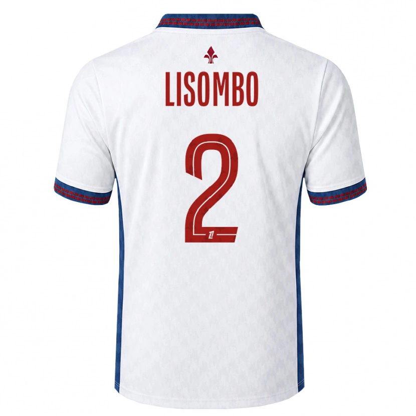 Danxen Hombre Camiseta Lougy Lisombo #2 Rojo Blanco Azul 2ª Equipación 2026/27 La Camisa
