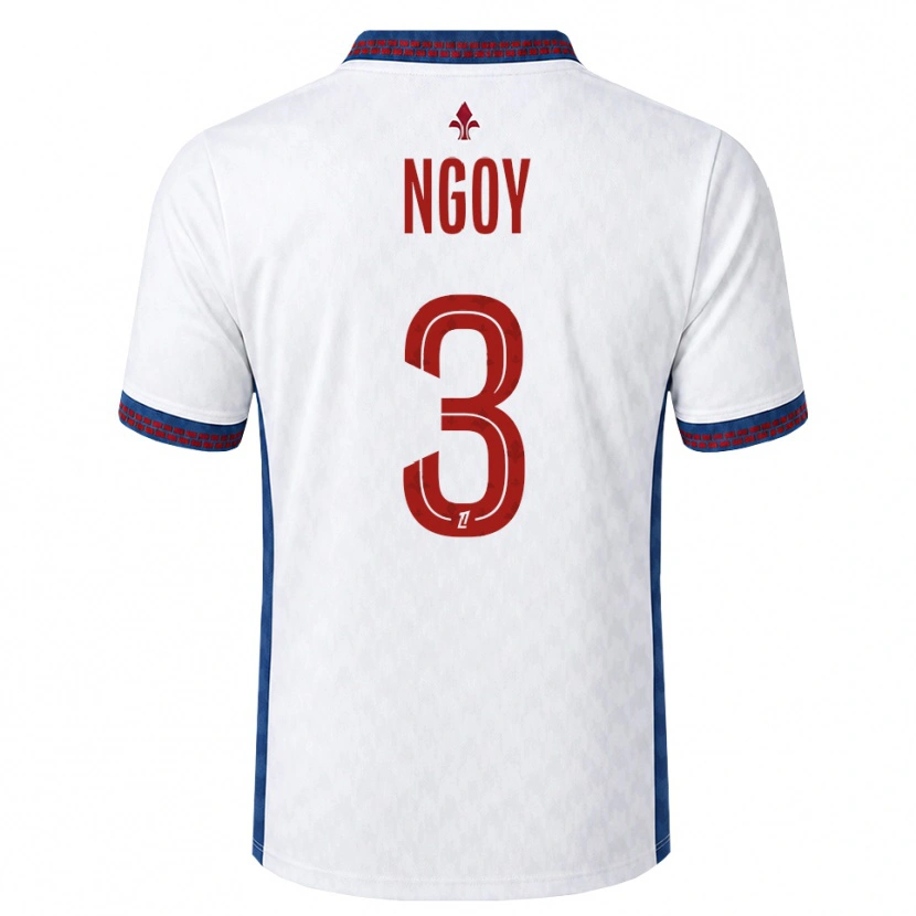 Danxen Hombre Camiseta Nathan Ngoy #3 Rojo Blanco Azul 2ª Equipación 2026/27 La Camisa