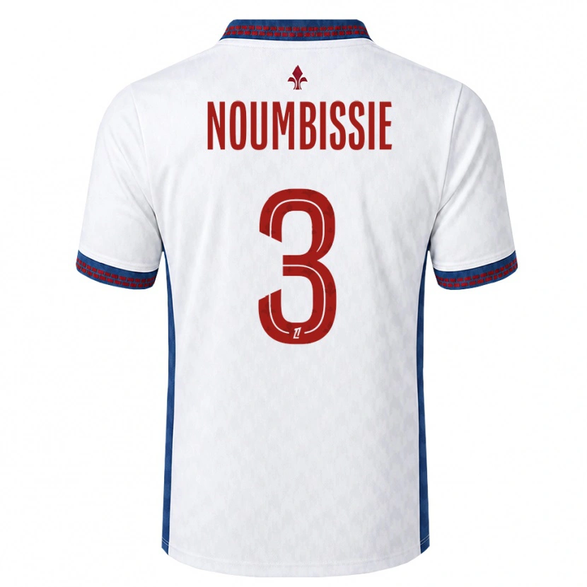 Danxen Hombre Camiseta Stéphane Noumbissie #3 Rojo Blanco Azul 2ª Equipación 2026/27 La Camisa