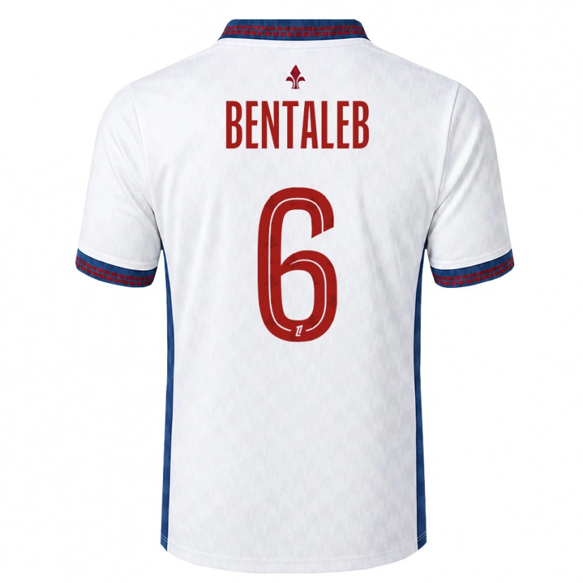 Danxen Hombre Camiseta Nabil Bentaleb #6 Rojo Blanco Azul 2ª Equipación 2026/27 La Camisa