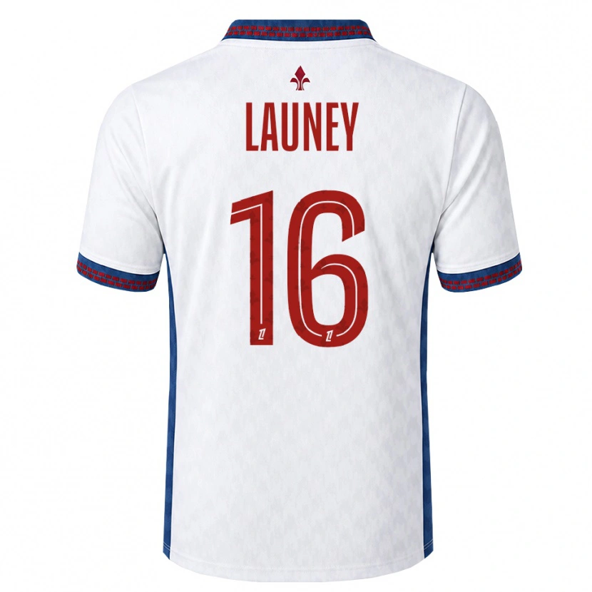 Danxen Hombre Camiseta Elisa Launey #16 Rojo Blanco Azul 2ª Equipación 2026/27 La Camisa