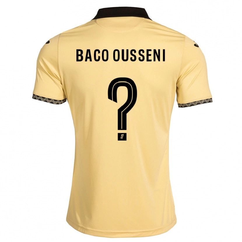 Danxen Hombre Camiseta Timothée Baco Ousseni #0 Blanco Navajo Negro 2ª Equipación 2026/27 La Camisa
