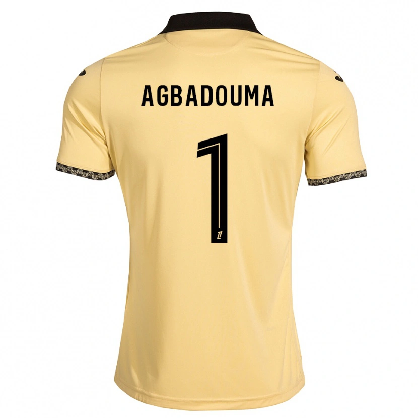 Danxen Hombre Camiseta Mathys Agbadouma #1 Blanco Navajo Negro 2ª Equipación 2026/27 La Camisa