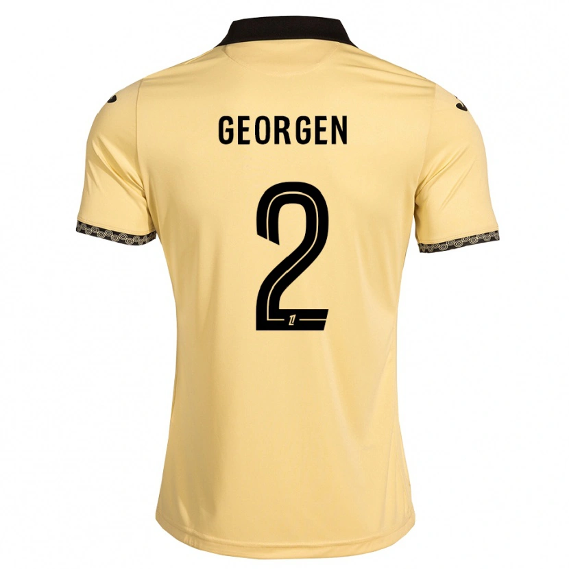 Danxen Hombre Camiseta Alec Georgen #2 Blanco Navajo Negro 2ª Equipación 2026/27 La Camisa