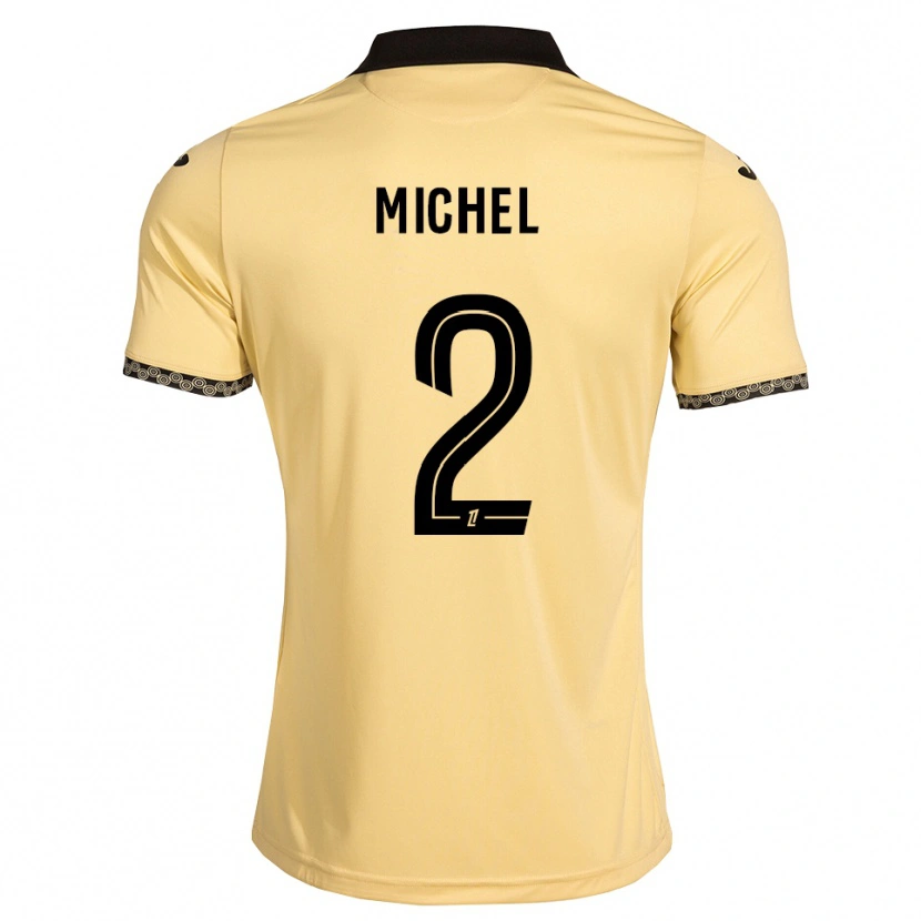 Danxen Hombre Camiseta Raphaël Michel #2 Blanco Navajo Negro 2ª Equipación 2026/27 La Camisa