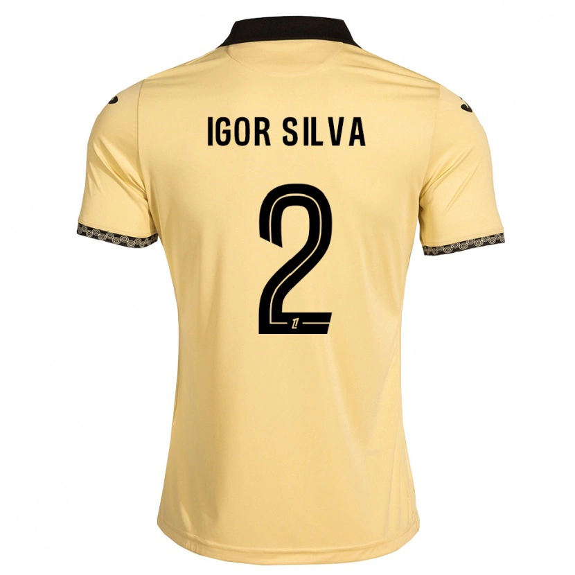 Danxen Hombre Camiseta Igor Silva #2 Blanco Navajo Negro 2ª Equipación 2026/27 La Camisa