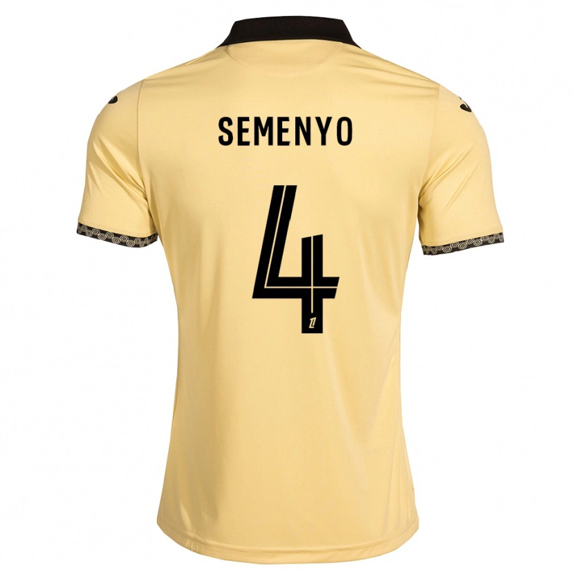 Danxen Hombre Camiseta Jai Semenyo #4 Blanco Navajo Negro 2ª Equipación 2026/27 La Camisa