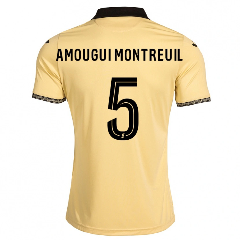 Danxen Hombre Camiseta Maceo Amougui Montreuil #5 Blanco Navajo Negro 2ª Equipación 2026/27 La Camisa