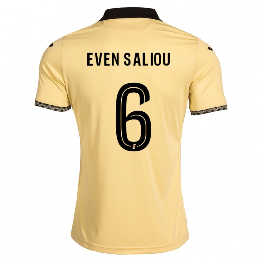 Danxen Hombre Camiseta Emy Even Saliou #6 Blanco Navajo Negro 2ª Equipación 2026/27 La Camisa