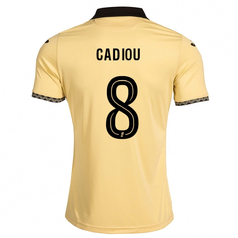 Danxen Hombre Camiseta Noah Cadiou #8 Blanco Navajo Negro 2ª Equipación 2026/27 La Camisa