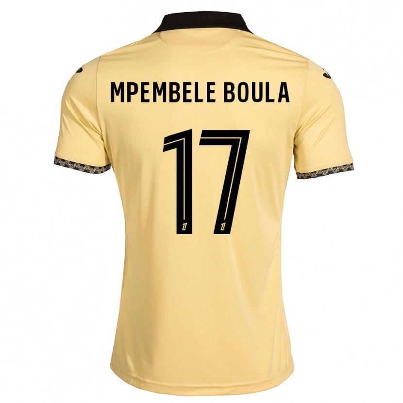 Danxen Hombre Camiseta Exaucé Mpembele Boula #17 Blanco Navajo Negro 2ª Equipación 2026/27 La Camisa