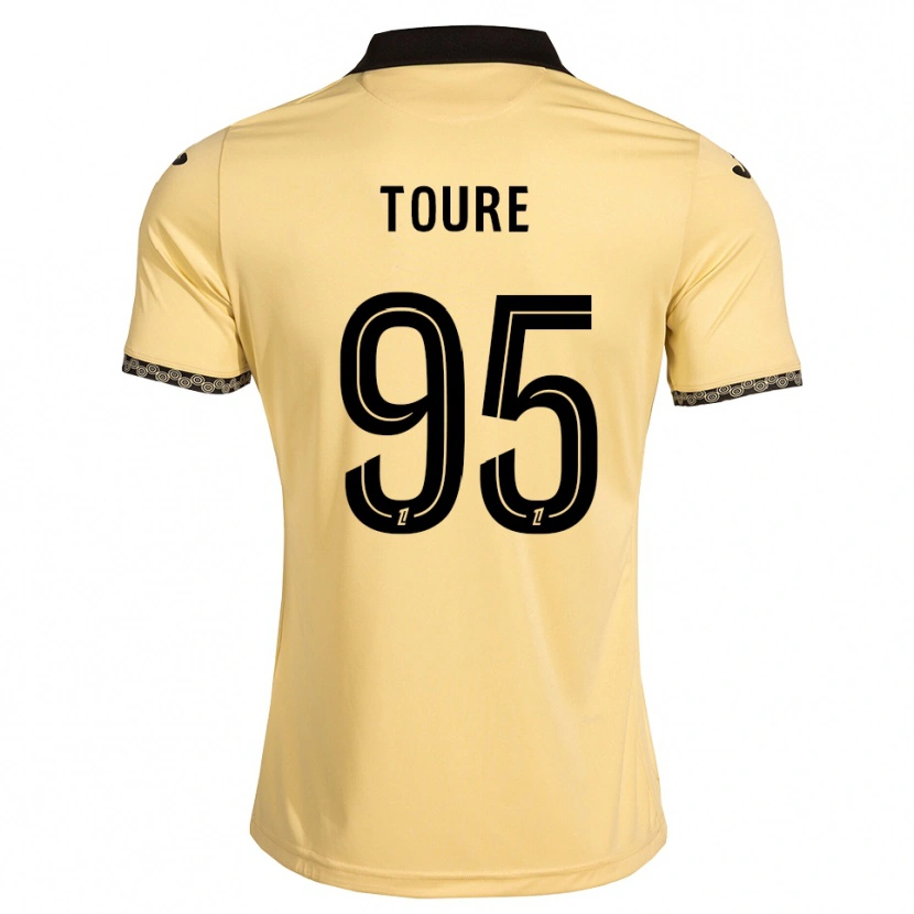 Danxen Hombre Camiseta Isaak Touré #95 Blanco Navajo Negro 2ª Equipación 2026/27 La Camisa