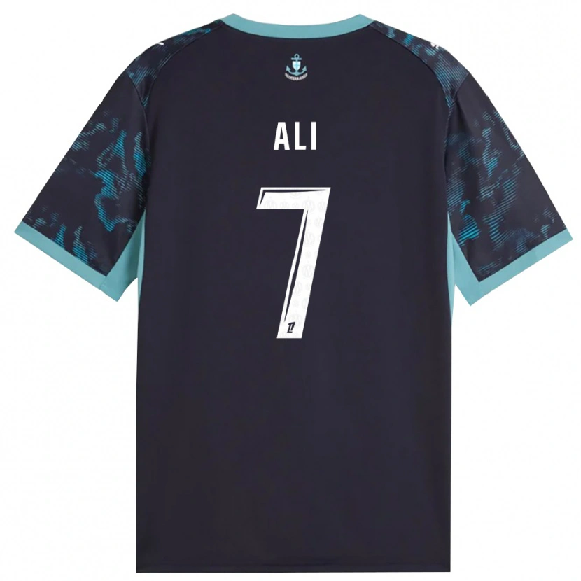 Danxen Hombre Camiseta Azhar Ali #7 Turquesa Pálido Blanco Negro 2ª Equipación 2026/27 La Camisa