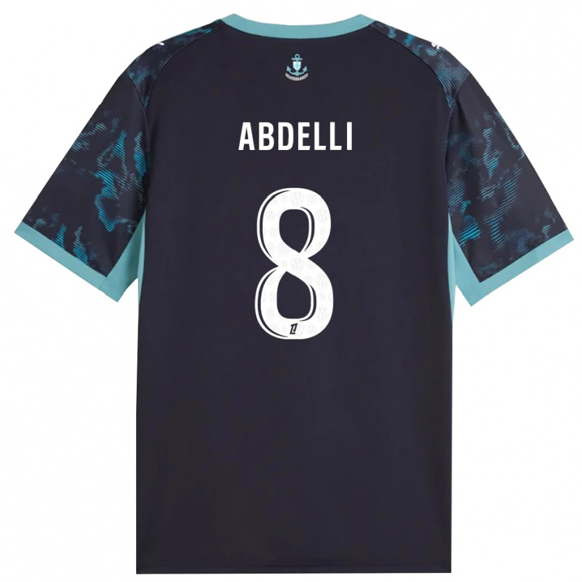 Danxen Hombre Camiseta Himad Abdelli #8 Turquesa Pálido Blanco Negro 2ª Equipación 2026/27 La Camisa