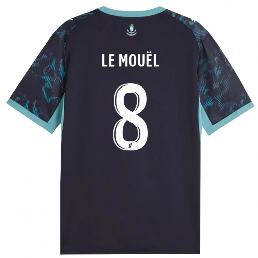 Danxen Hombre Camiseta Margaux Le Mouël #8 Turquesa Pálido Blanco Negro 2ª Equipación 2026/27 La Camisa