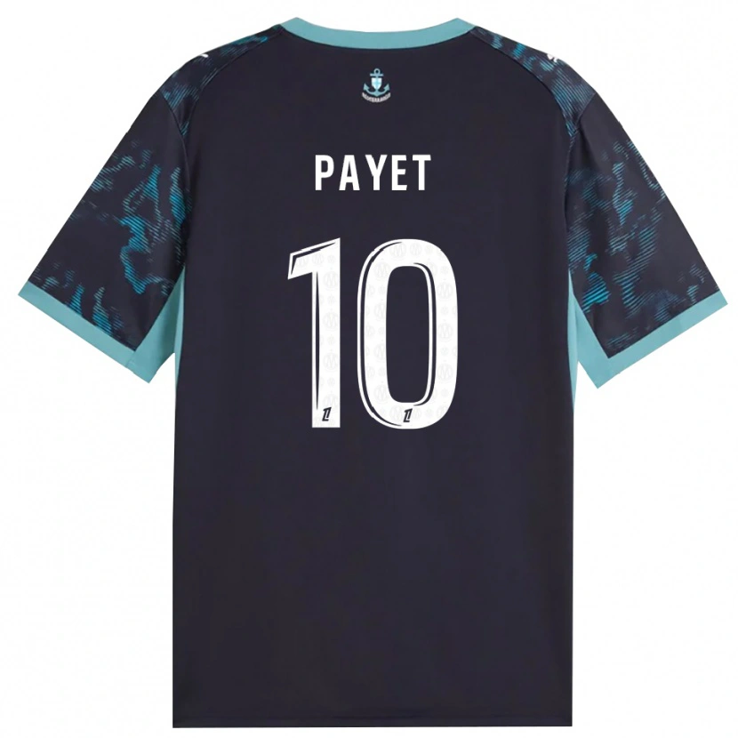Danxen Hombre Camiseta Dimitri Payet #10 Turquesa Pálido Blanco Negro 2ª Equipación 2026/27 La Camisa
