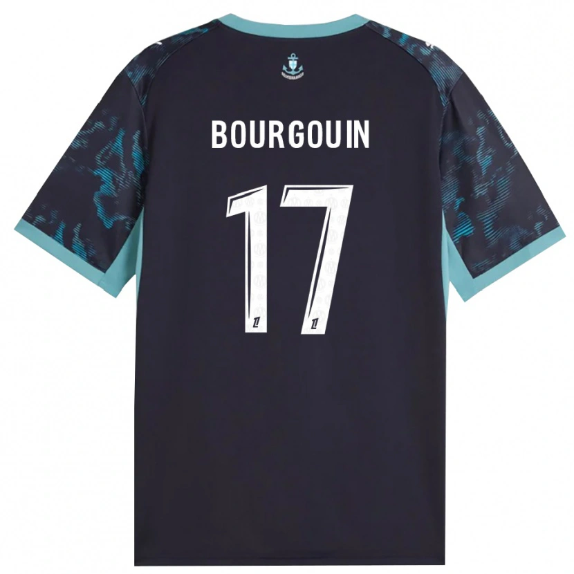 Danxen Hombre Camiseta Laura Bourgouin #17 Turquesa Pálido Blanco Negro 2ª Equipación 2026/27 La Camisa