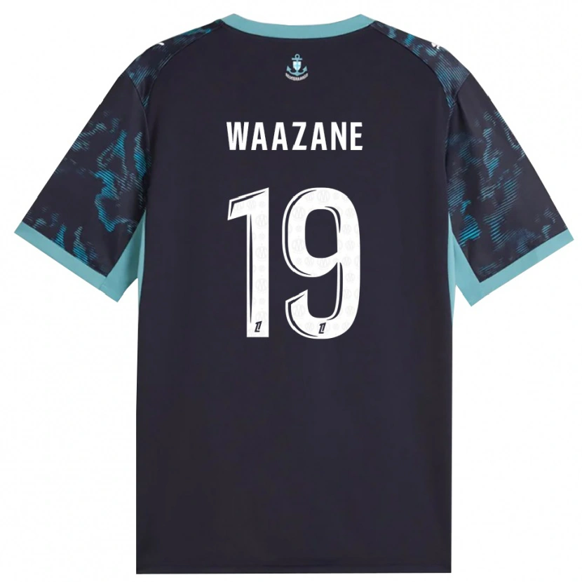 Danxen Hombre Camiseta Jassim Waazane #19 Turquesa Pálido Blanco Negro 2ª Equipación 2026/27 La Camisa