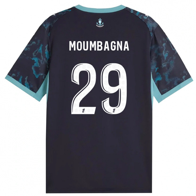 Danxen Hombre Camiseta Faris Moumbagna #29 Turquesa Pálido Blanco Negro 2ª Equipación 2026/27 La Camisa