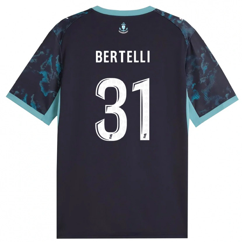 Danxen Hombre Camiseta Ugo Bertelli #31 Turquesa Pálido Blanco Negro 2ª Equipación 2026/27 La Camisa