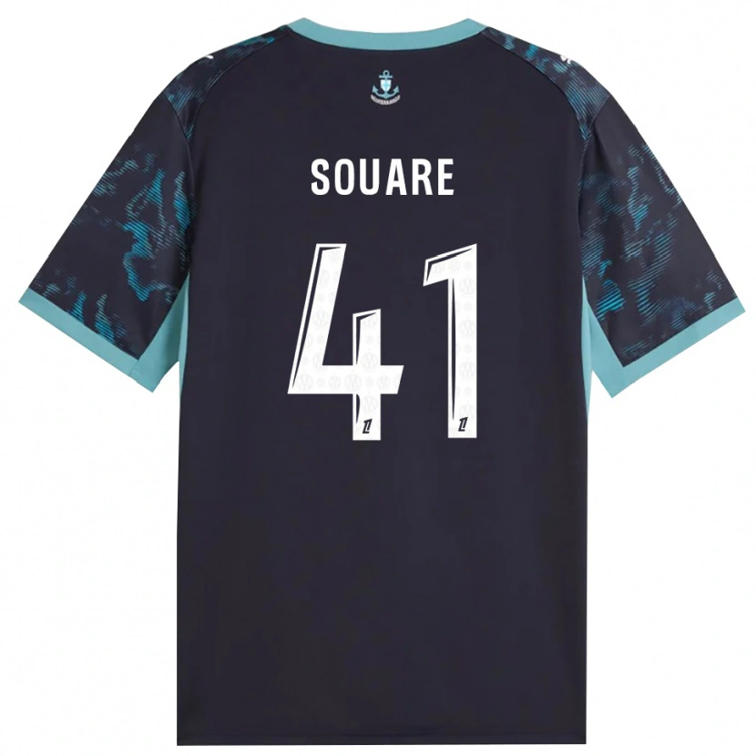 Danxen Hombre Camiseta Cheick Souare #41 Turquesa Pálido Blanco Negro 2ª Equipación 2026/27 La Camisa