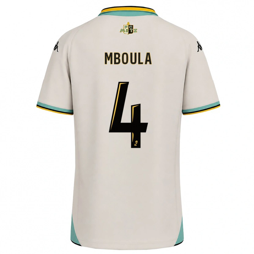 Danxen Hombre Camiseta Michel Mboula #4 Blanco Floral Negro 2ª Equipación 2026/27 La Camisa