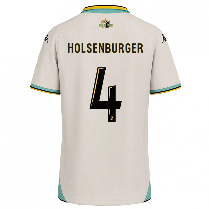 Danxen Hombre Camiseta Ruben Holsenburger #4 Blanco Floral Negro 2ª Equipación 2026/27 La Camisa