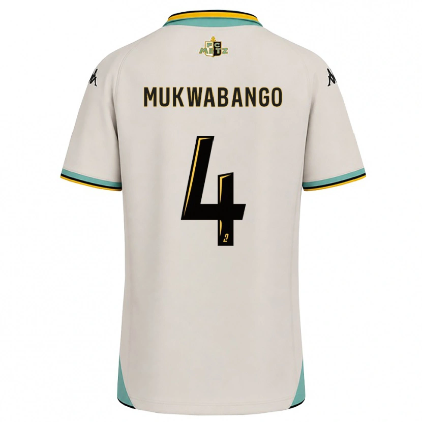 Danxen Hombre Camiseta Bénit Mukwabango #4 Blanco Floral Negro 2ª Equipación 2026/27 La Camisa