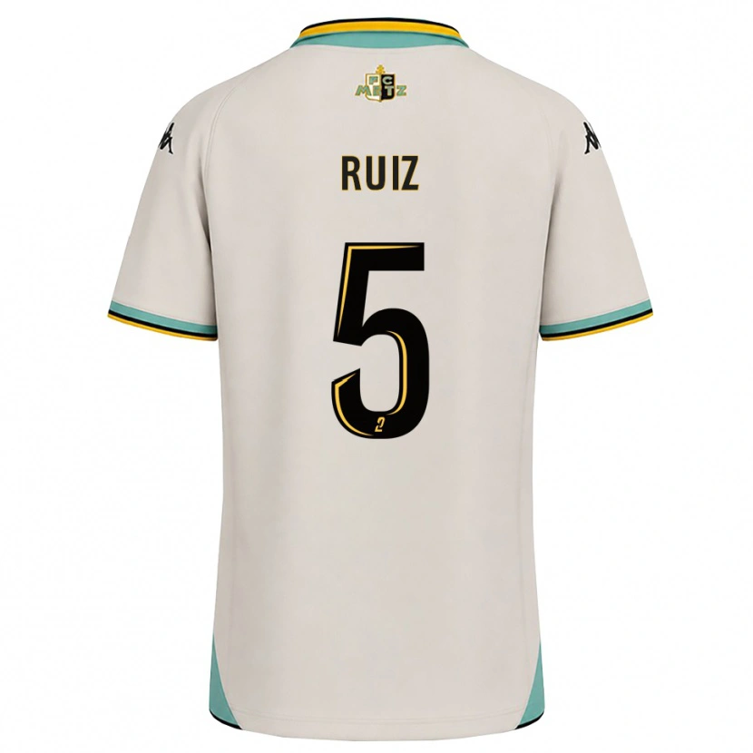 Danxen Hombre Camiseta Jean Ruiz #5 Blanco Floral Negro 2ª Equipación 2026/27 La Camisa
